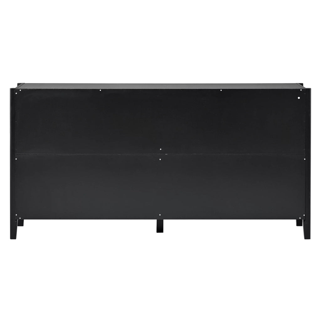 Black Wooden Accent Cabinet F256