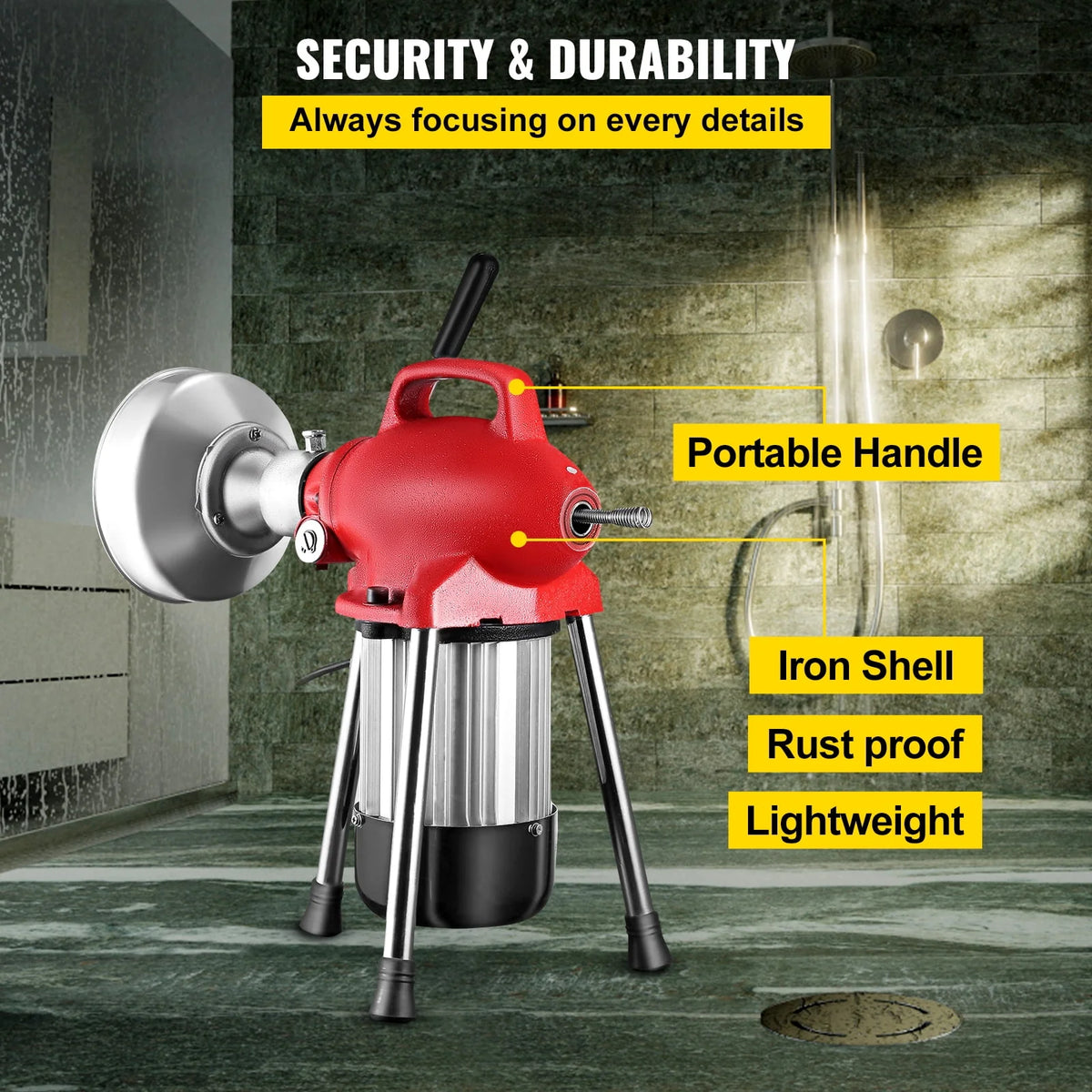 500W Electric Drain Cleaning Machine W770824