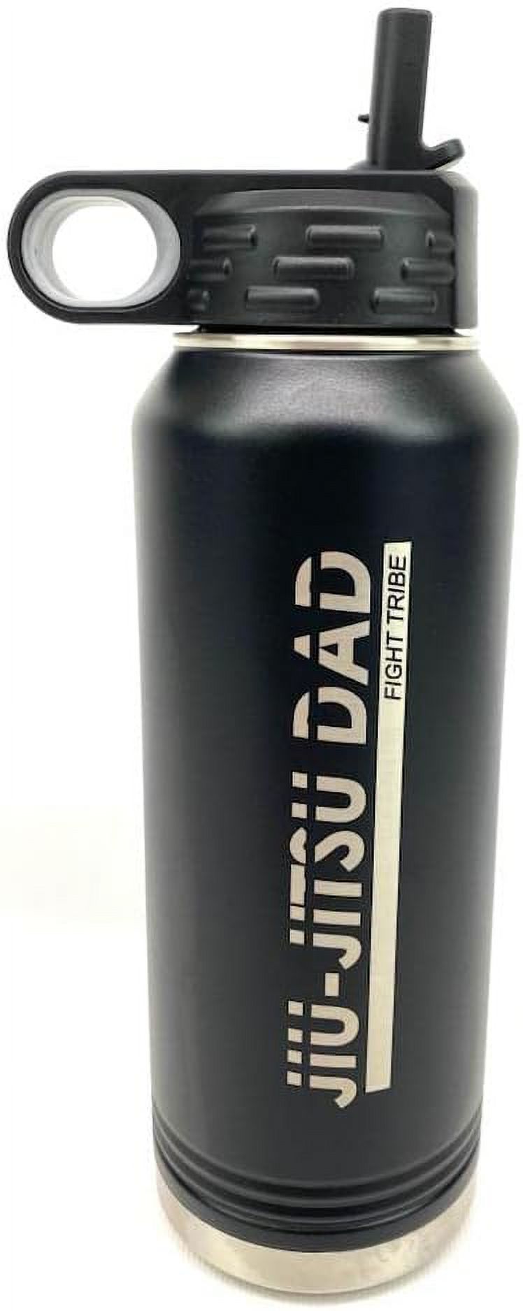 Black Powder Coated Insulated 32 Ounce Water Bottle H9507