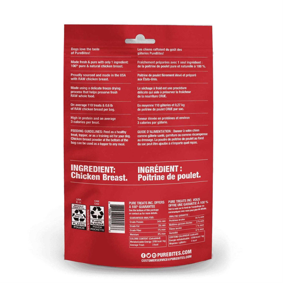 Chicken Breast Freeze Dried Dog Treats I980