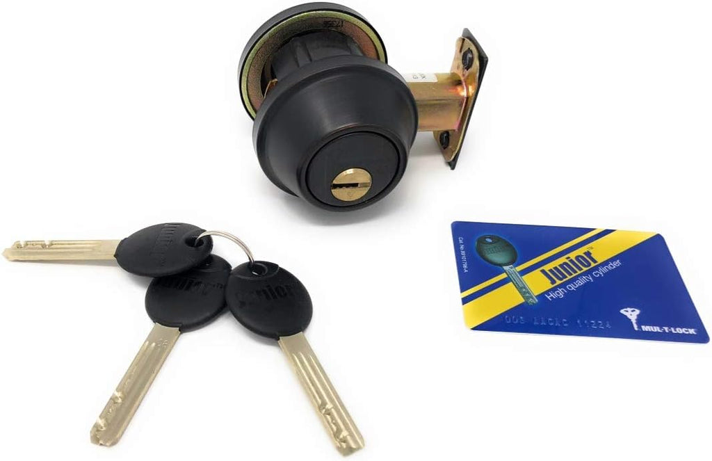 Stainless Steel Single Cylinder Dead-Bolt with Thumb Turn V735