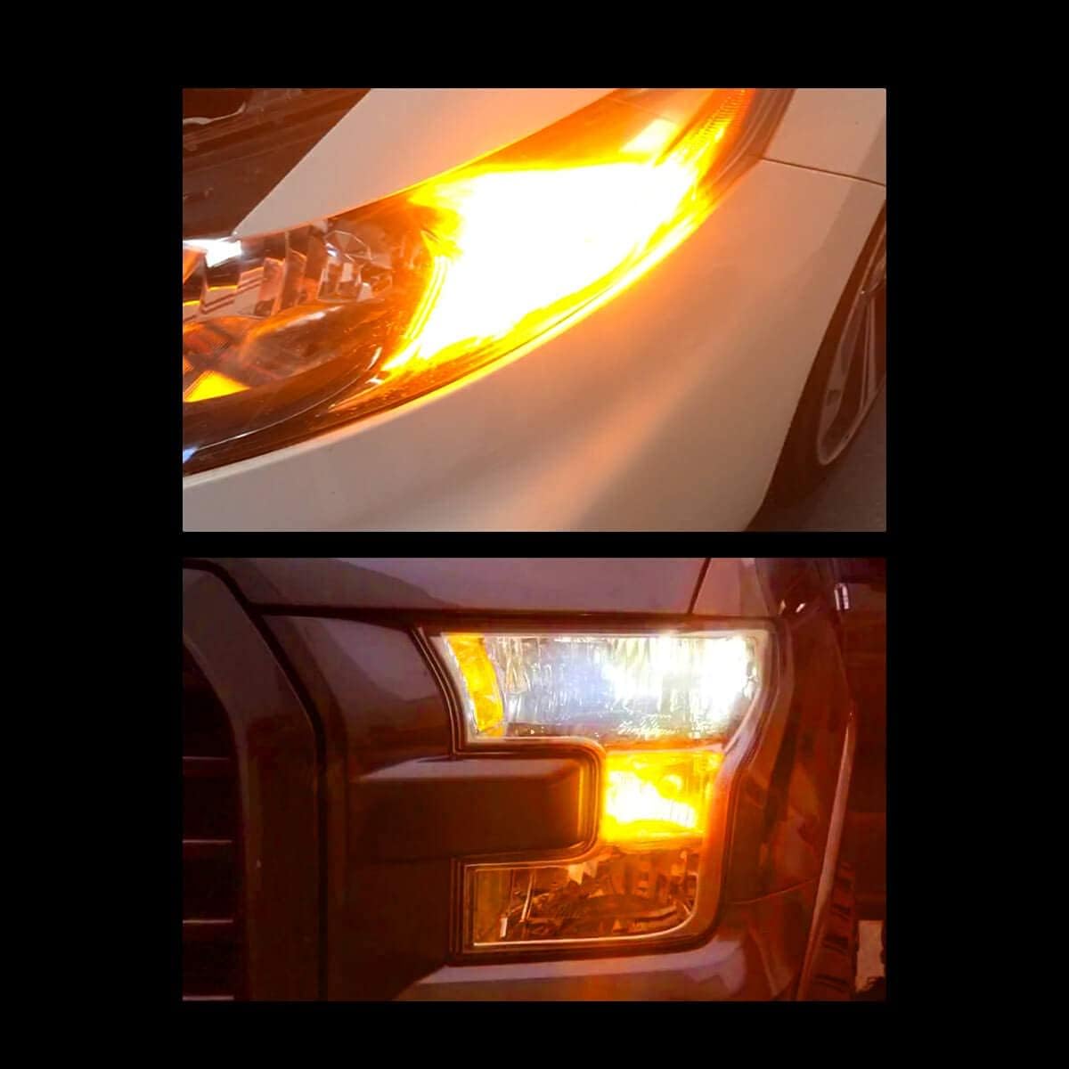 7443 Amber LED Bulb Turn Signal Light 2pcs T88270