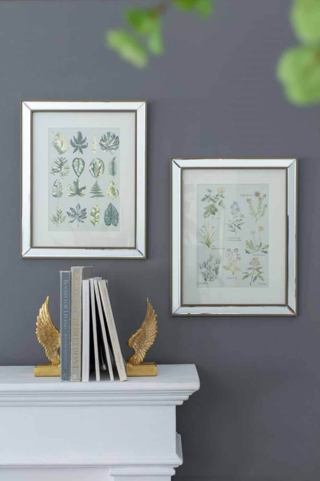 Botanical Framed Wall Art 19.75" x 15.75" 2ct X35325
