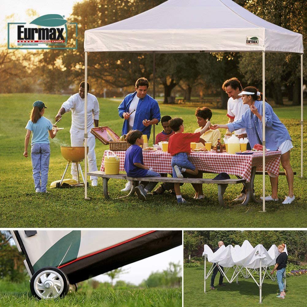 8 x 12 Instant Canopy Tent with Wheeled Storage Bag C58244