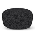 30x22 Wide Round Pouf Ottoman Dark Gray D685051