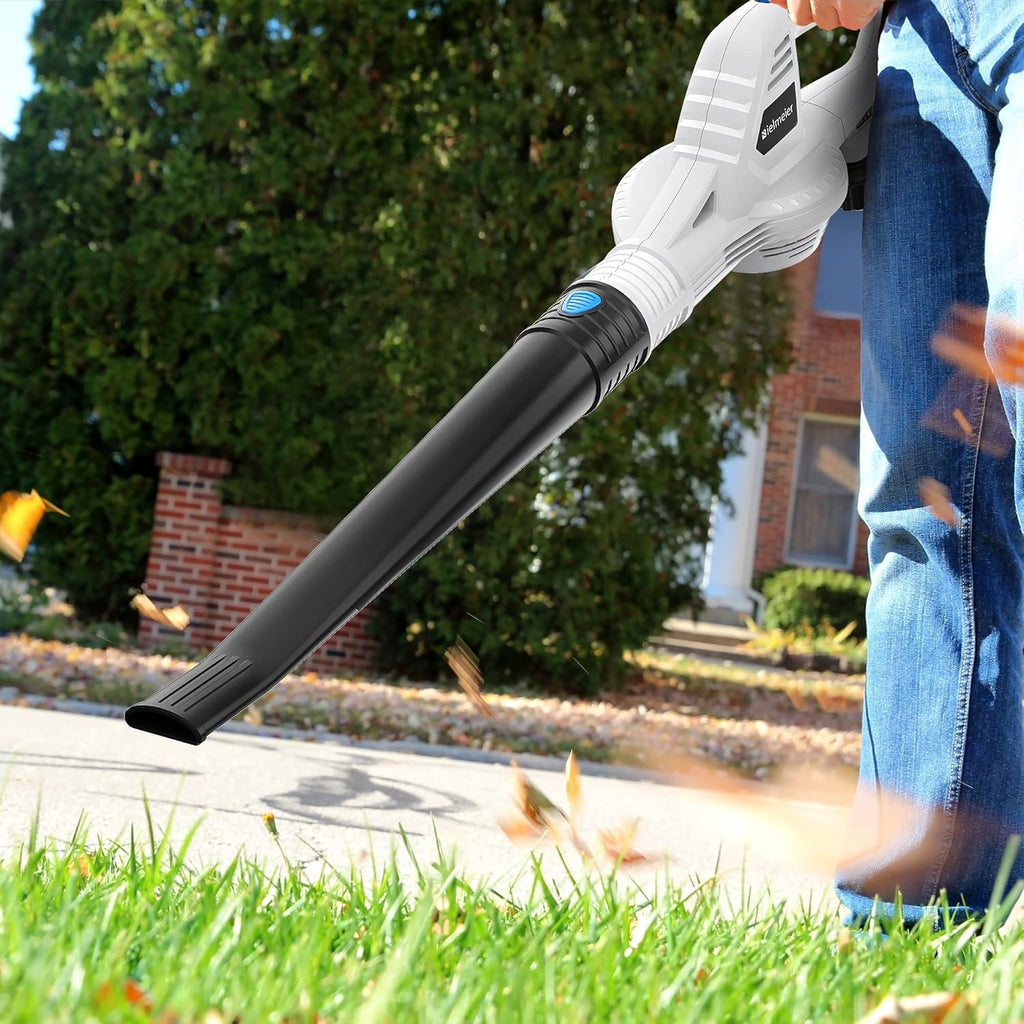 Cordless 20V MAX Lithium Battery Electric Leaf Blower Light Duty 150 MPH 2.0 Ah Battery & Charger Included Pack of 2 F79068