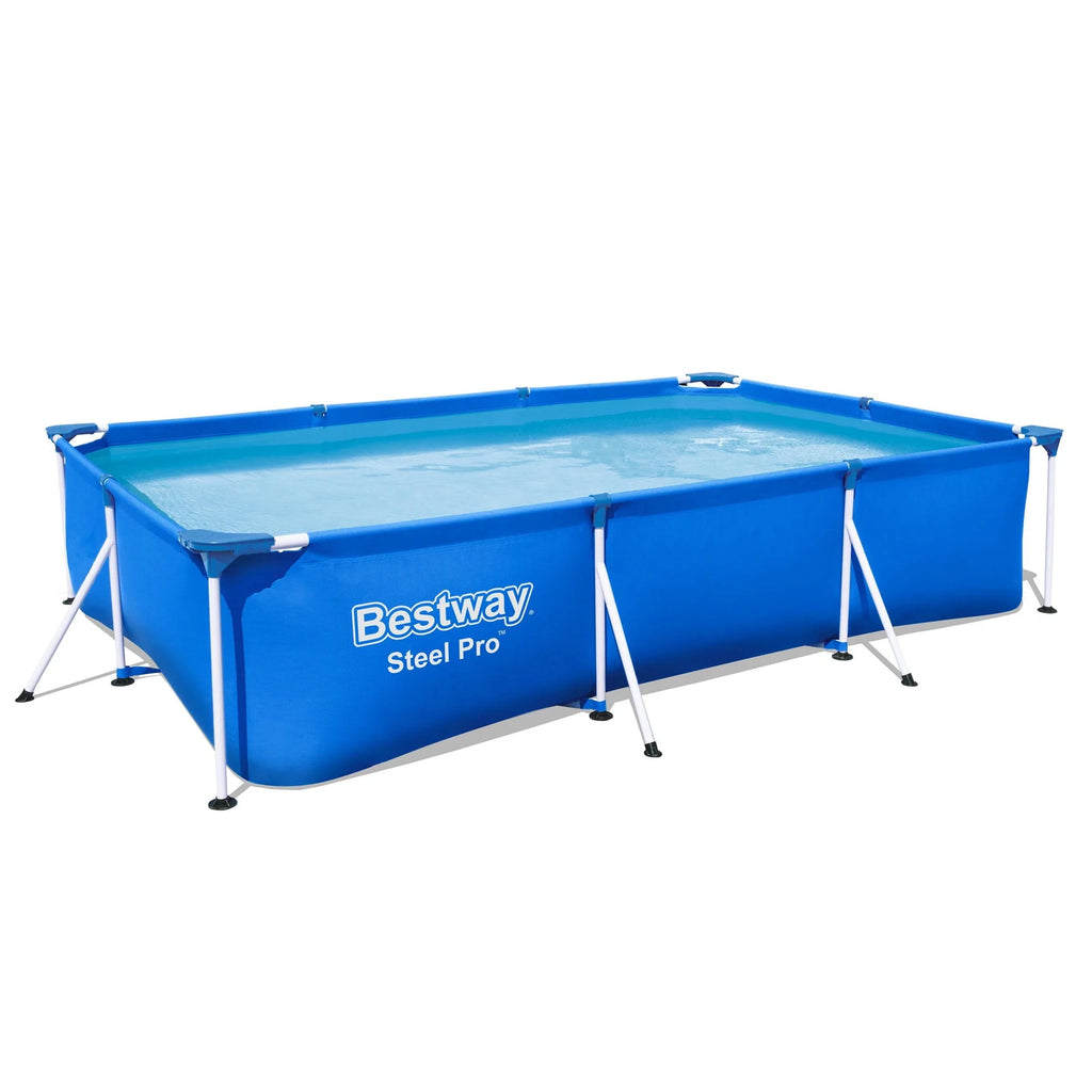 Steel Pro 9.8'x6.6'x26 Rectangular Above Ground Swimming Pool Set N51367
