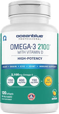 120 ct Triple Strength Orange Flavor Fish Oil Supplement with Vitamin D3 K54622