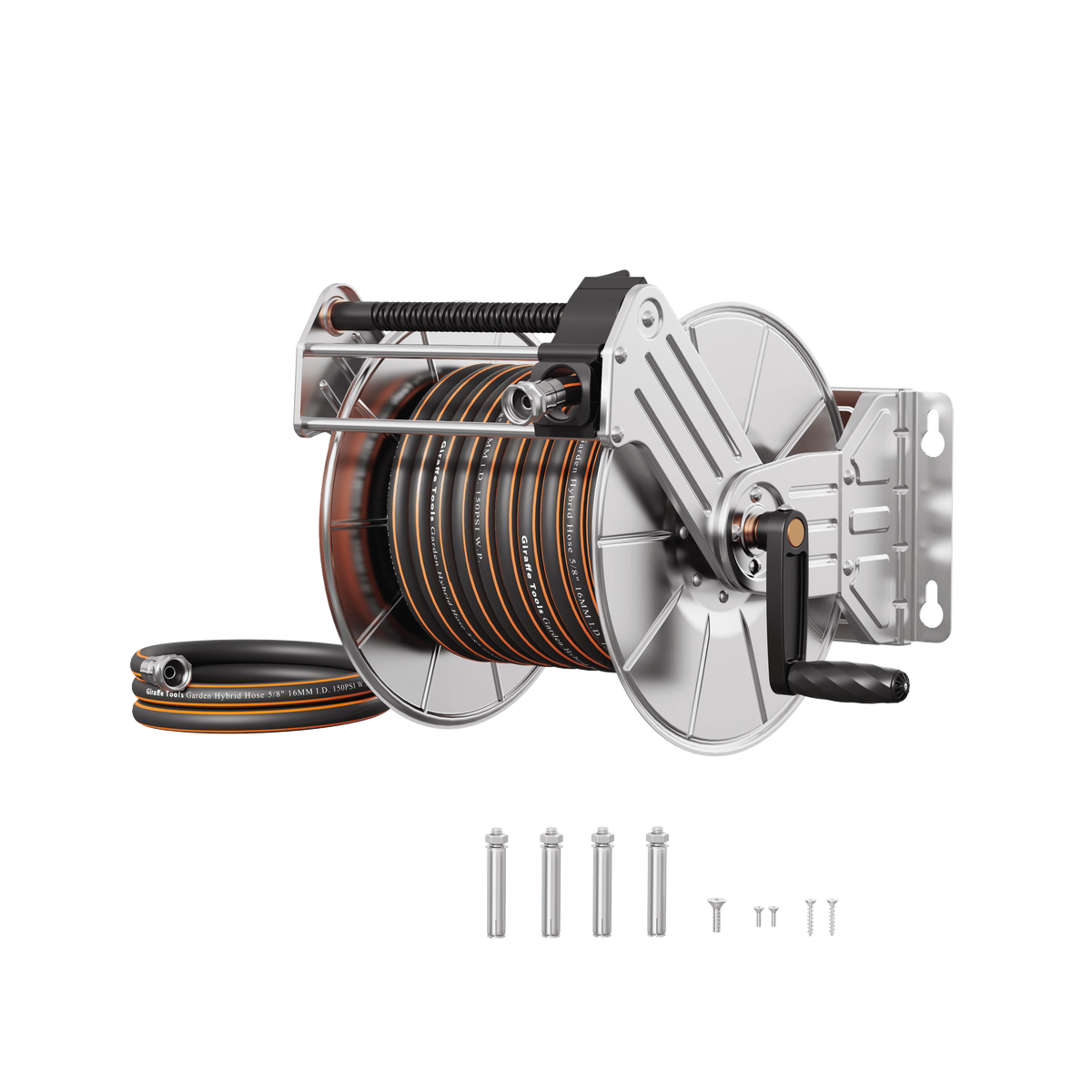 Wall Mounted Stainless Steel Hose Reel C61776
