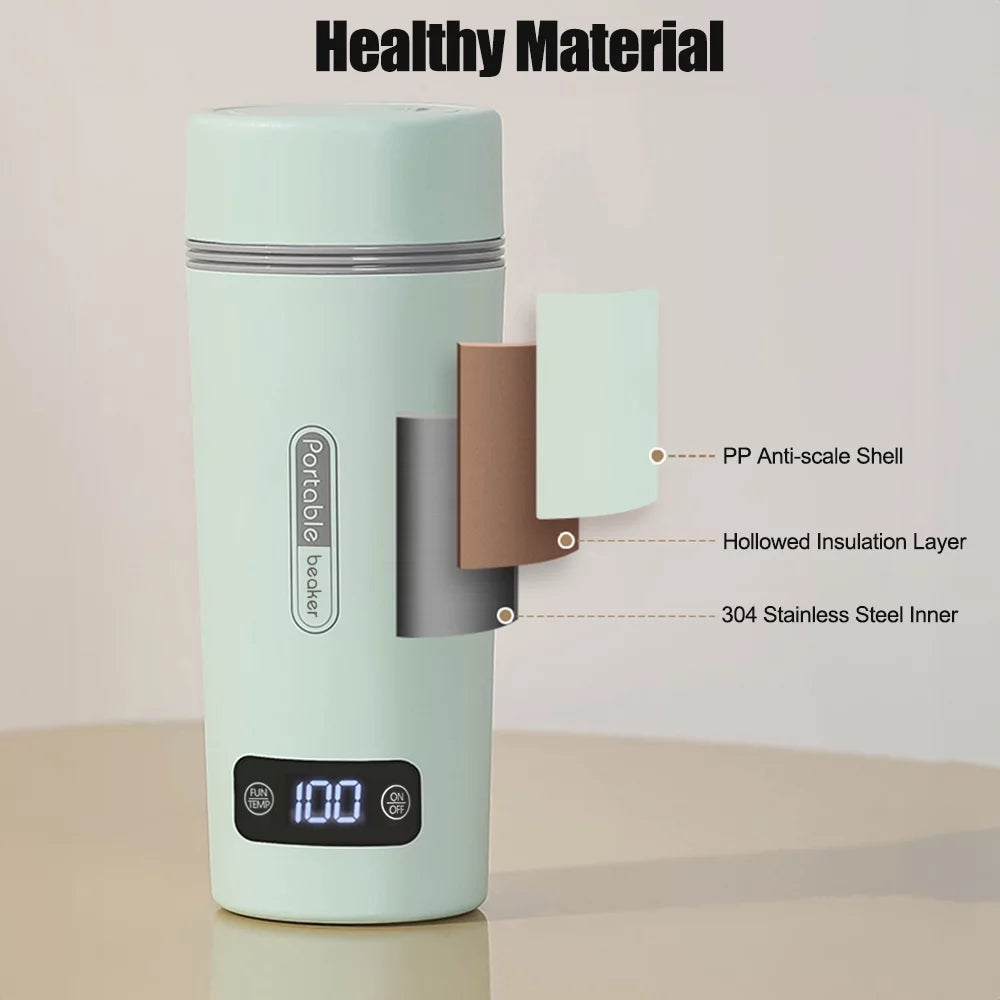 Portable 350ml Stainless Steel Electric Kettle W44729