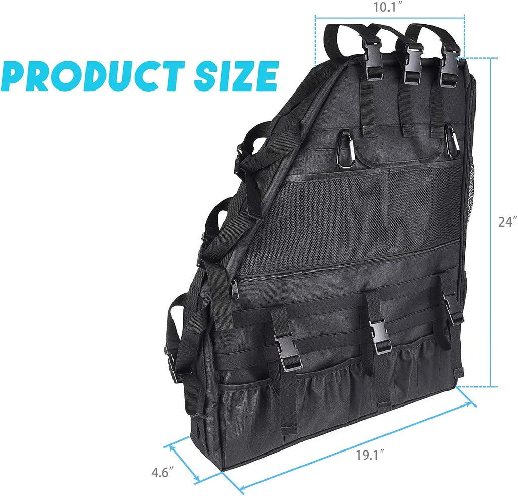 Roll Bar Storage Bag Organizer Cargo Cage with Multi-Pockets Tool Holder Saddlebag S45233