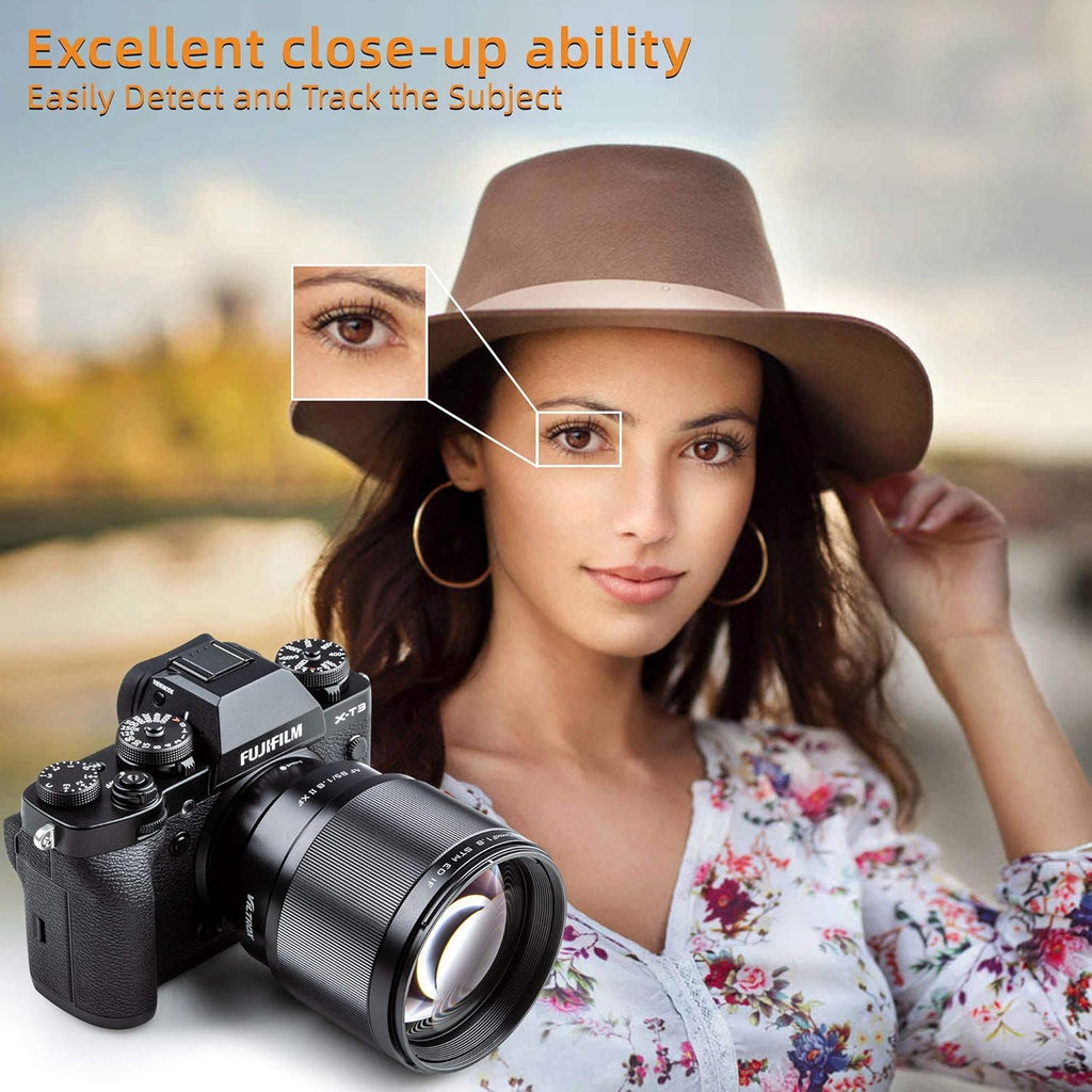 85mm F1.8 Prime Lens Medium Telephoto Portrait Lens for Fuji X Mount Camera X422