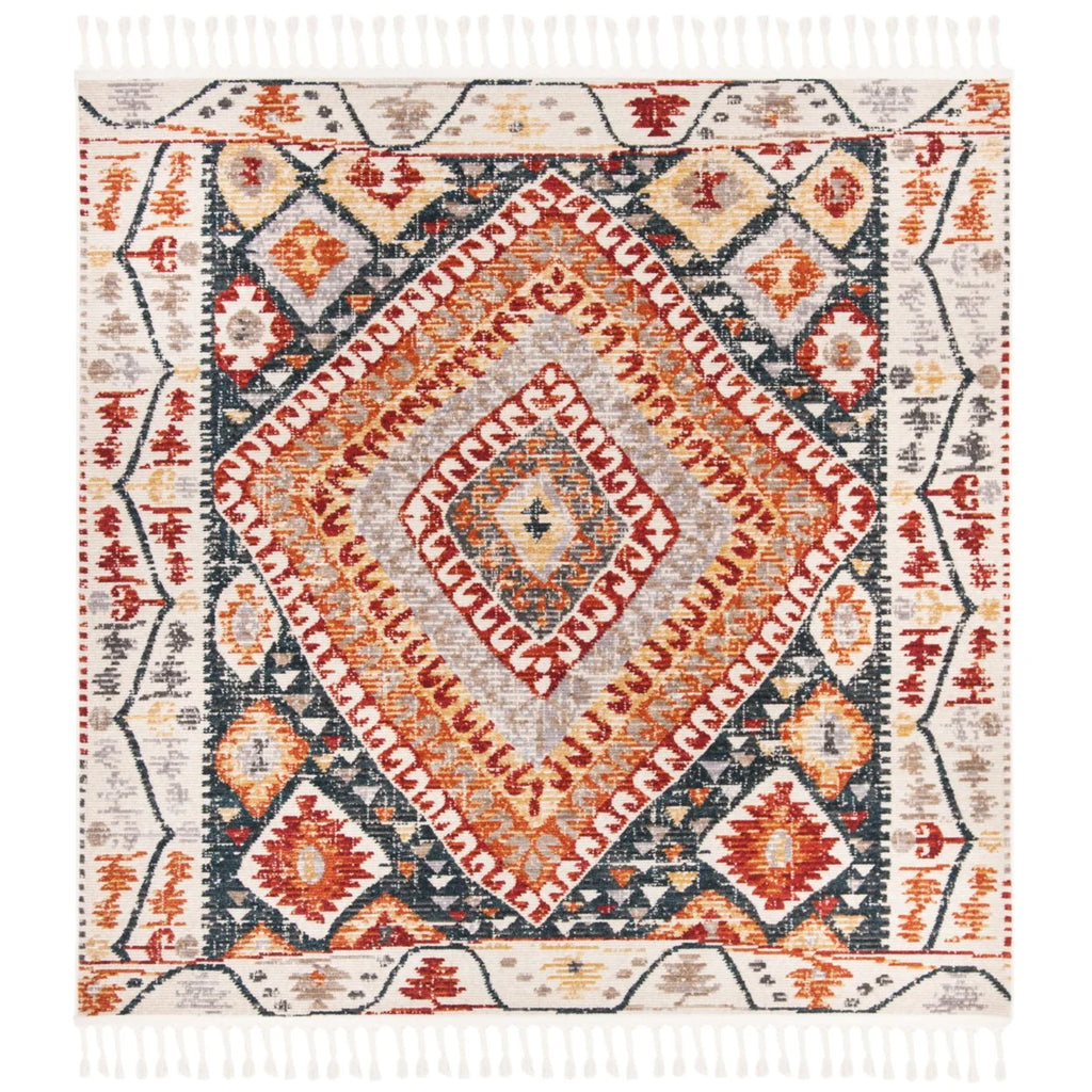 Ivory / Navy Rug E2967
