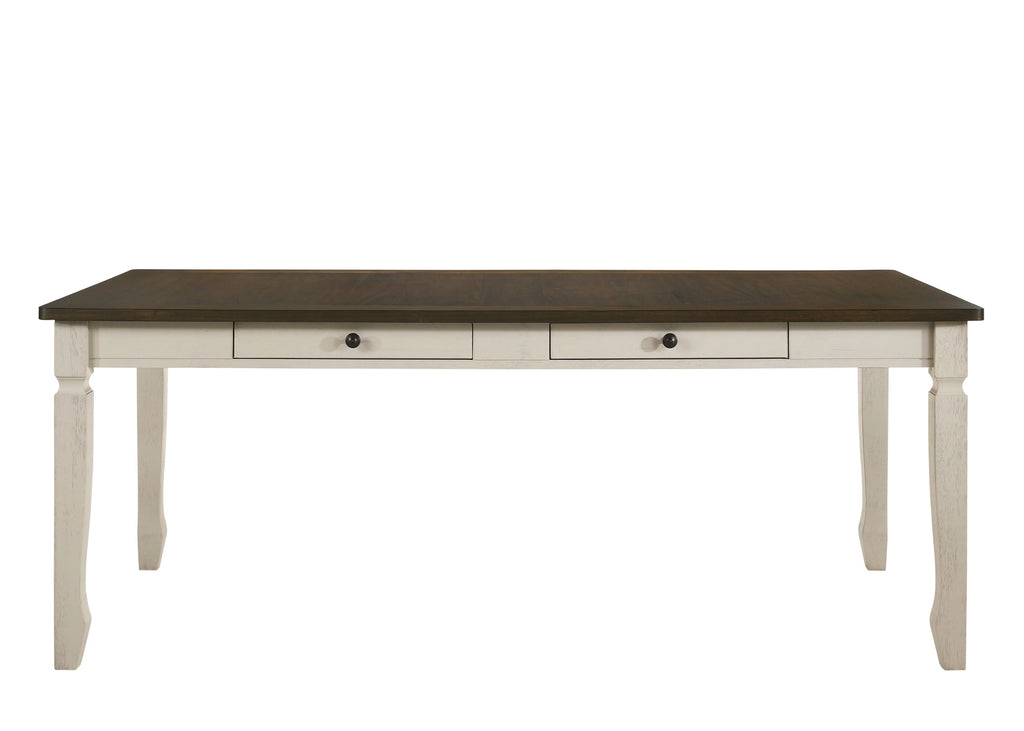 Weathered Oak Cream Dining Table U98116