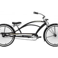 26" Matte Black Beach Cruiser Bicycle J1657