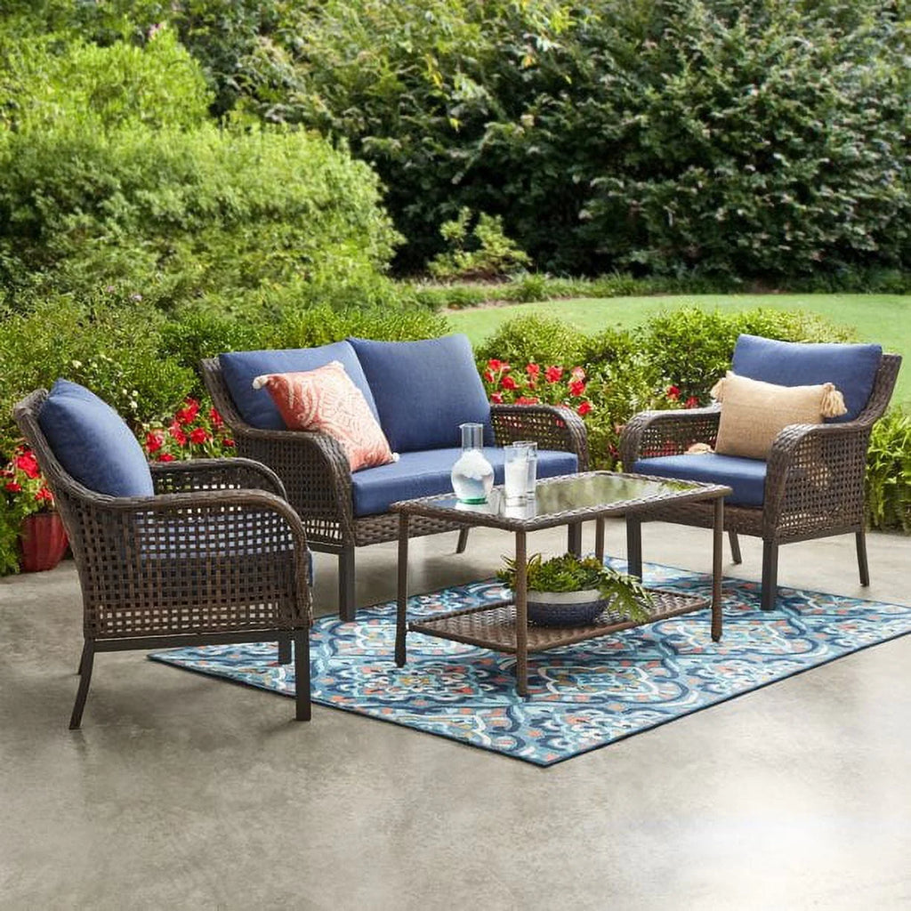 Blue 4 Piece Conversation Set G91159