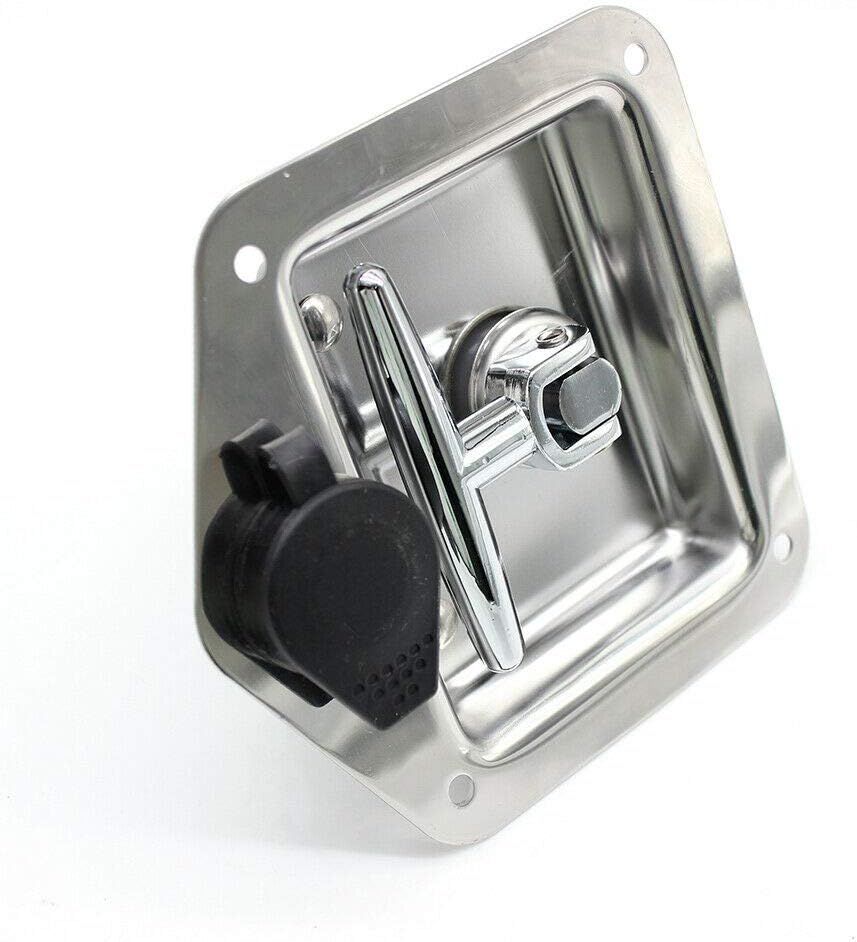6Pcs Stainless Steel T-Handle Lock Tool Latch with Keys H114