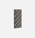 Beige and Black Oblique Jacquard Vertical Long Wallet U9814