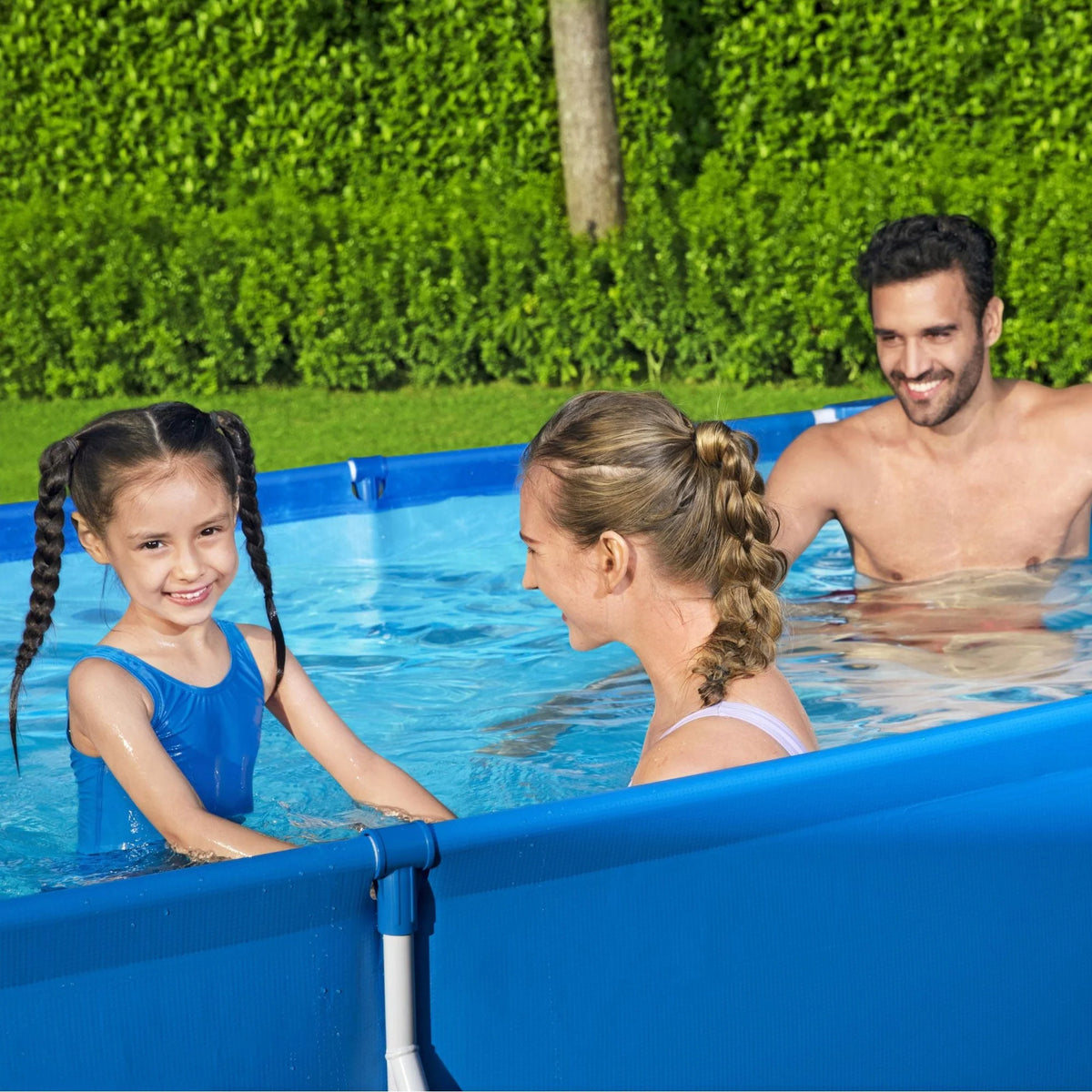 Steel Pro 9.8'x6.6'x26 Rectangular Above Ground Swimming Pool Set N51367