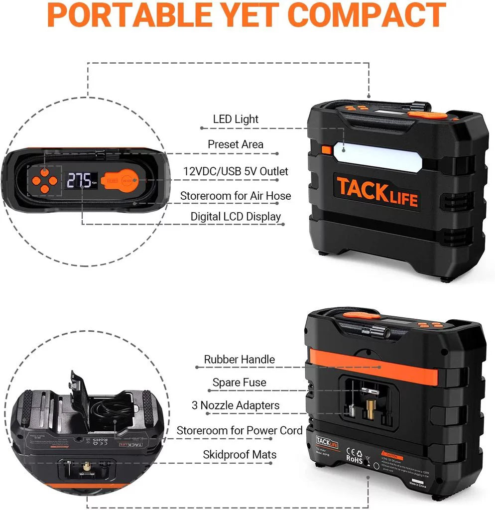 12V DC Portable Air Compressor D47747