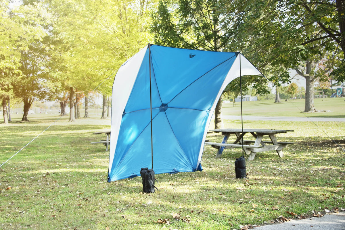 SUV Awning, Gray, 2 Steel Poles Y259