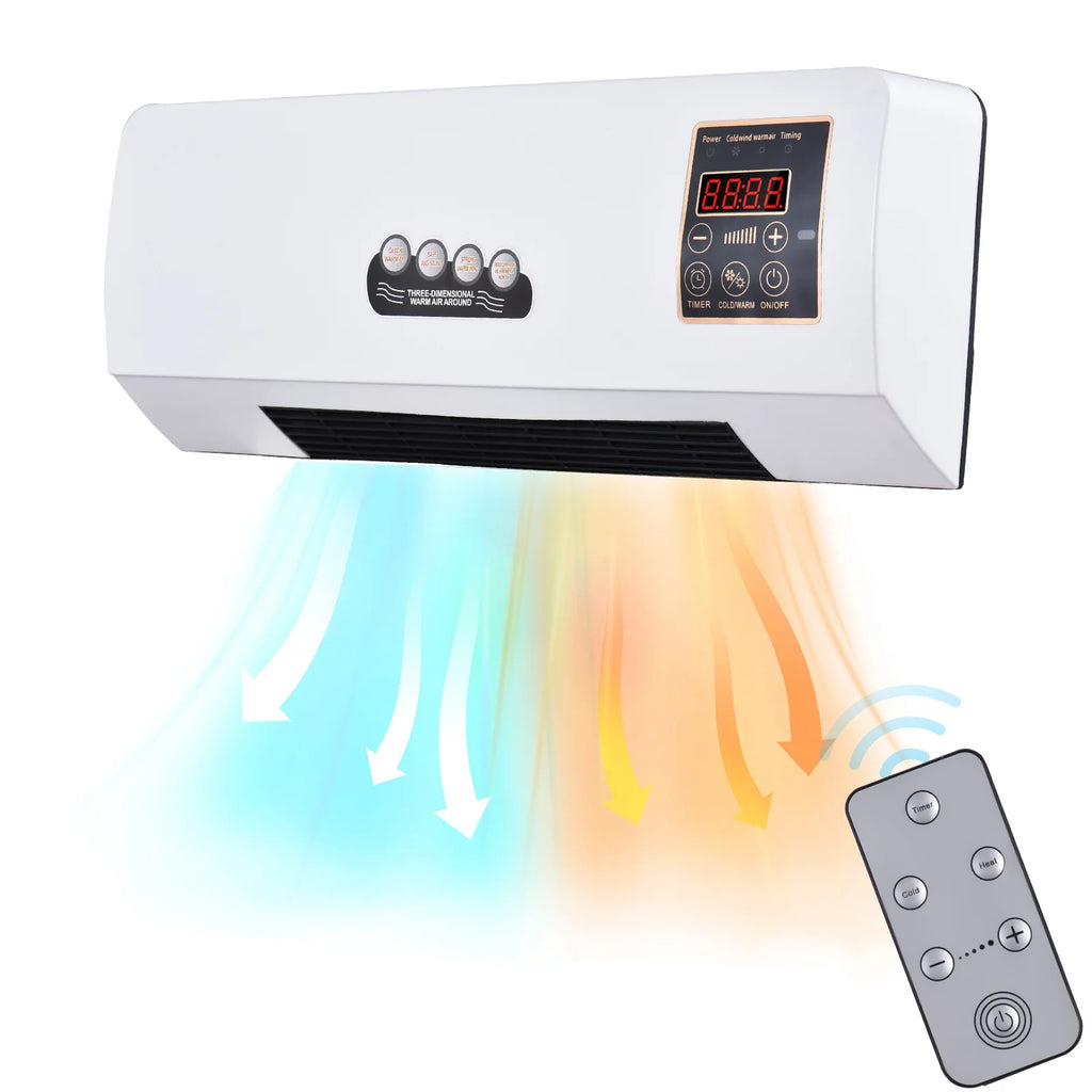 1800W 2-in-1 Electric Heater and Air Conditioner Combo H468