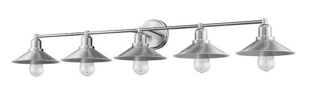 Polished Nickel 5 Light Vanity V4976