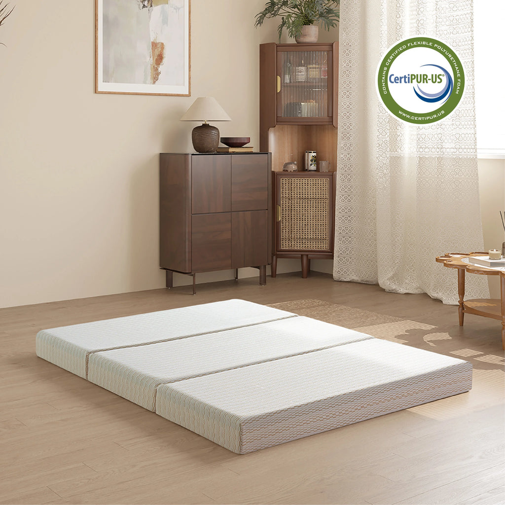 3 inch Twin Size Tri-Folding Memory Foam Mattress E59687