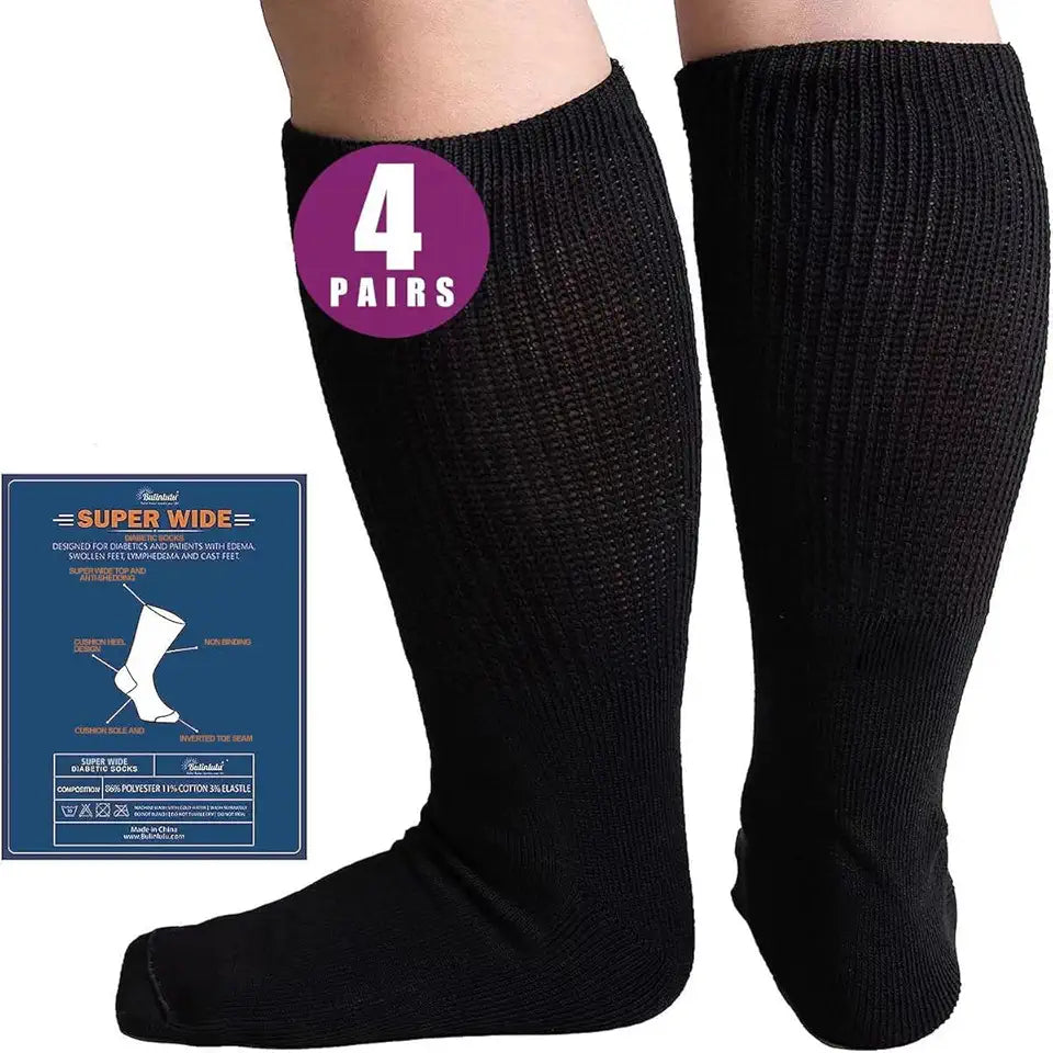 Extra Width Socks 4 Pairs 13-15 K89371