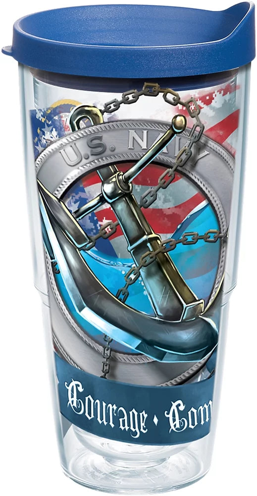 Navy 24oz Double Walled Insulated Tumbler D6398