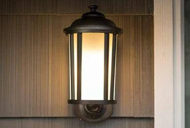 Black Smart Security Light with HD Security Camera U155