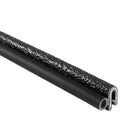 Trim Seal with Side Bulb, 25’ Length, PVC Plastic Trim with EPDM Rubber Seal, Pack of 2 I430821