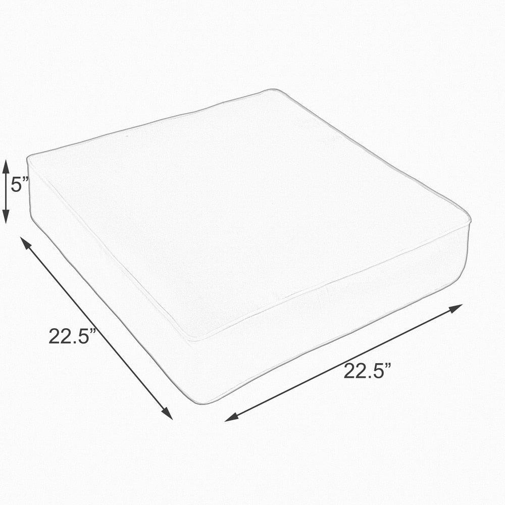 Brown Indoor/Outdoor Deep Seating Cushion 29 in w x 27 in d O333