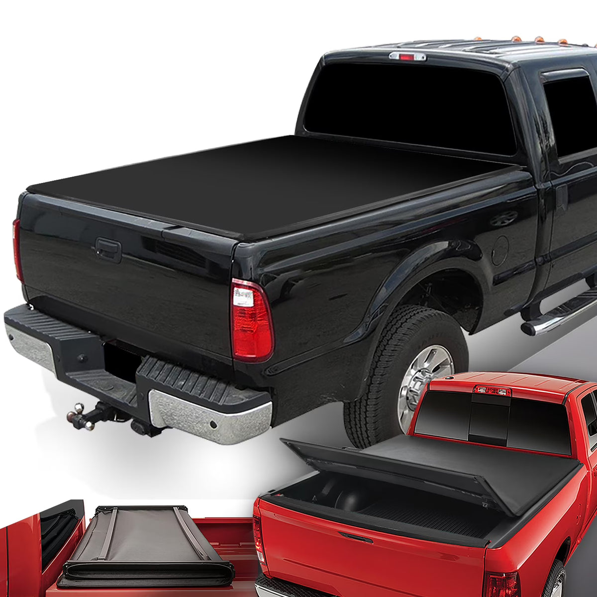 Adjustable Tri-Fold Soft Top Tonneau Cover K730032