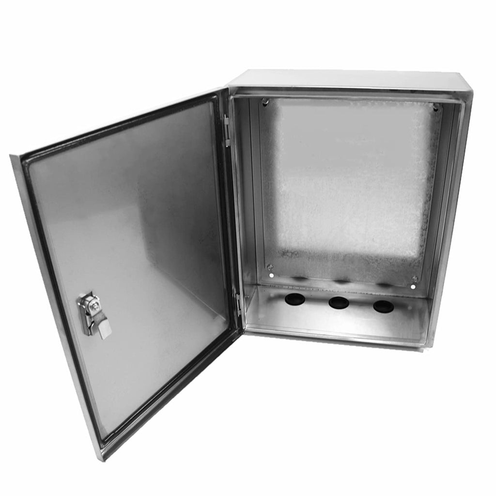 304 Stainless Steel Electrical Enclosure Box 20'' x 16'' x 8'' with Mounting Plate F1194
