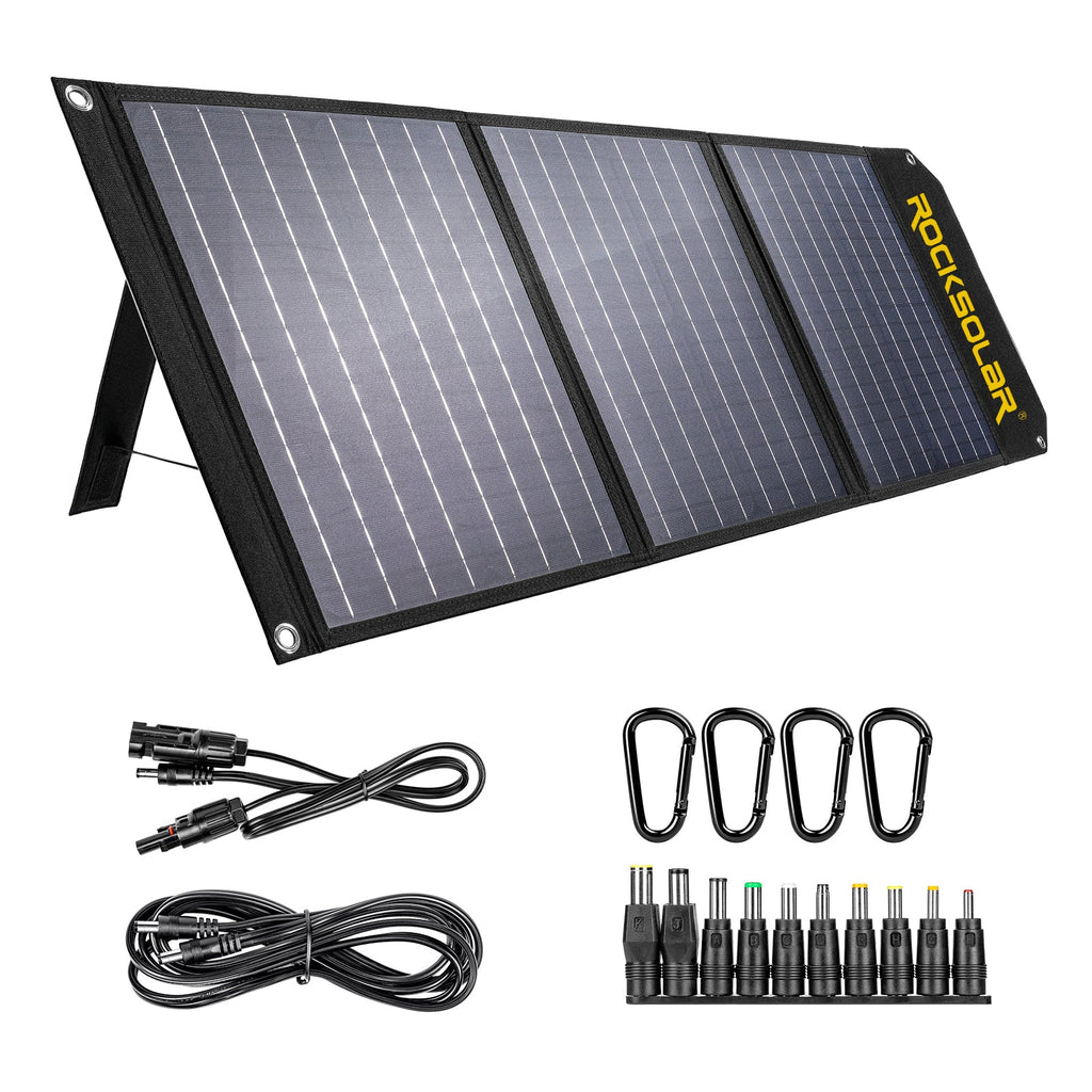Portable Power Station with 60W Foldable Solar Panel Solar Generator Kit N6632