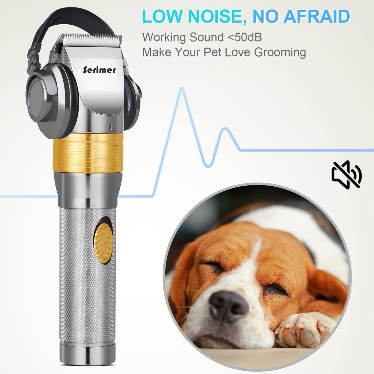 Dog Clippers Plug-in Grooming Kit 12V Heavy Duty Pet Hair Trimmer Set N65700