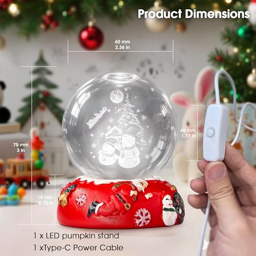 7 Colors 40mm Crystal Chakra Balls with LED Wooden Base W69664