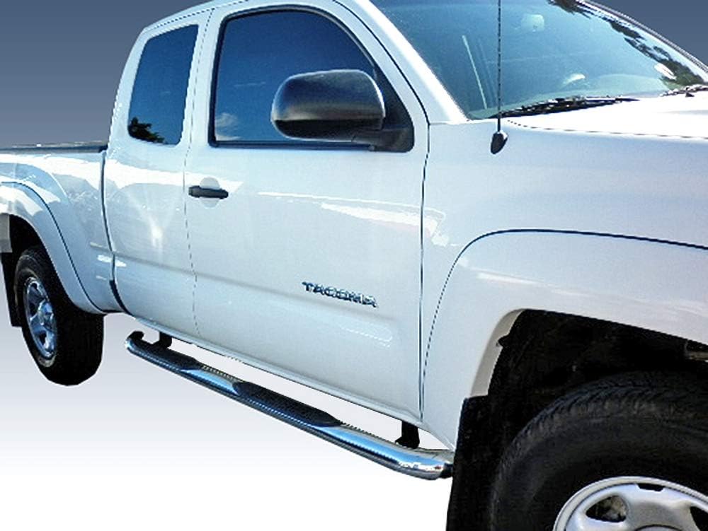 Stainless Steel Side Step Rails Nerf Bars Running Boards 2pcs with Mounting Bracket Kit P7666