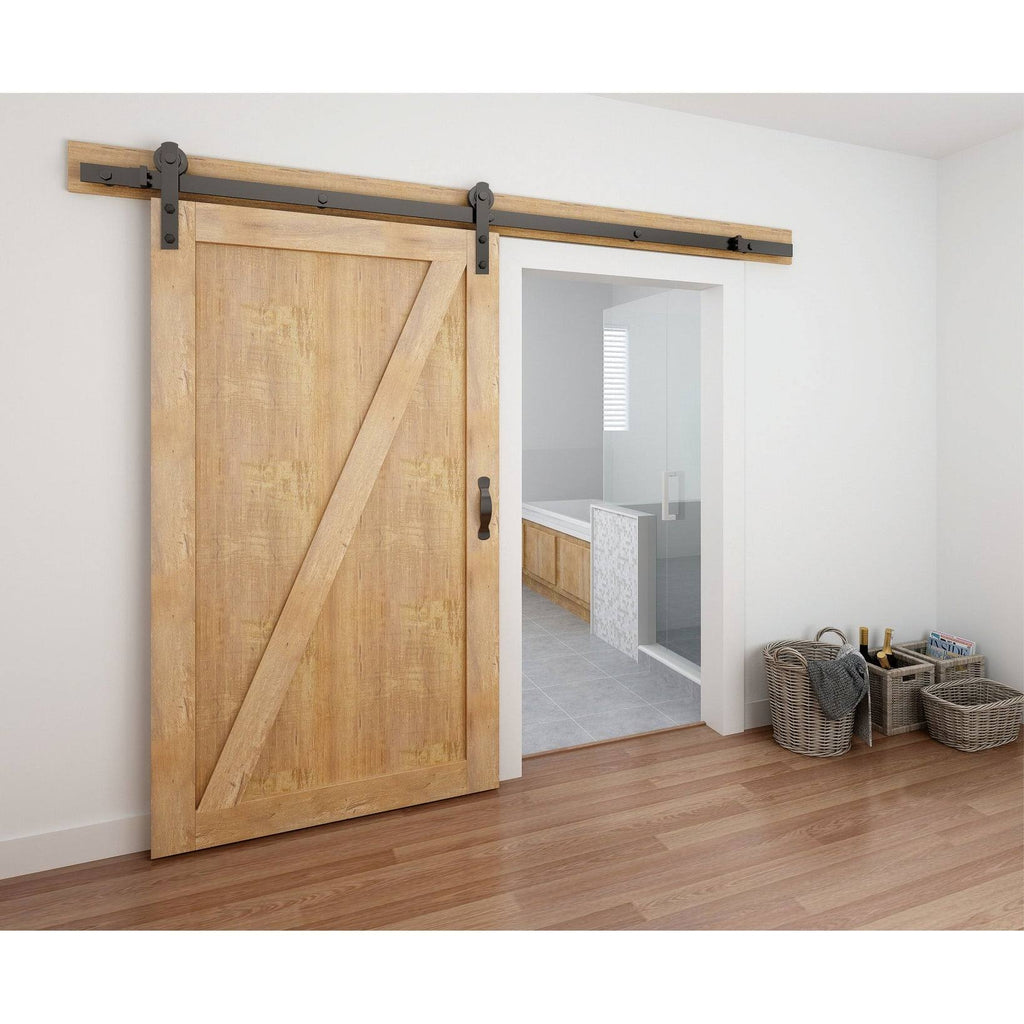 78-3/4x22 Straight Strap Barn Door Hardware Kit Q2476