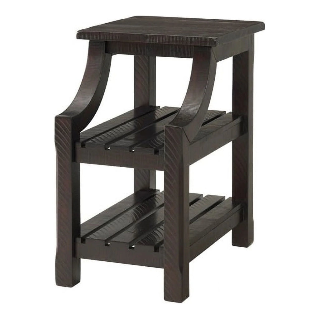 Espresso Coffee Table and Chairside Table Set J20928