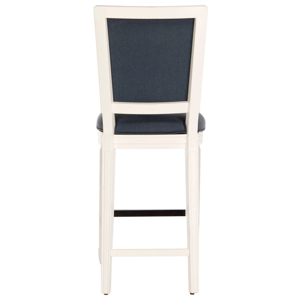 Navy/Cream Rectangle Bar Stool (Set of 2) T37682