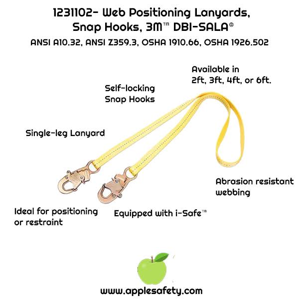 Sala Web Positioning Lanyard 2 Feet P11470