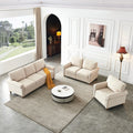 Beige Fabric 3 Piece Sofa Set F195146