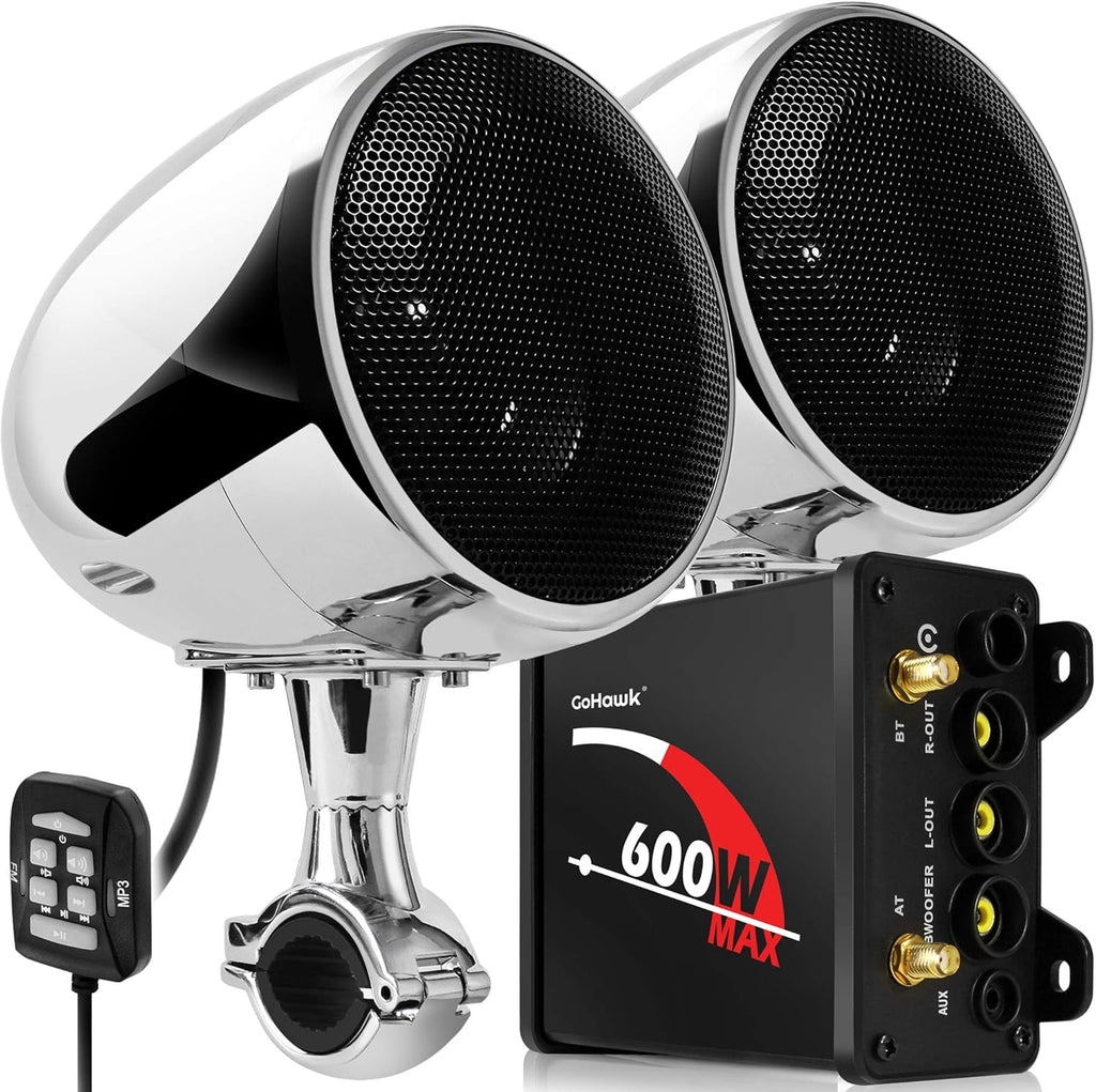 Waterproof Bluetooth Motorcycle Stereo Speakers Audio System K62350