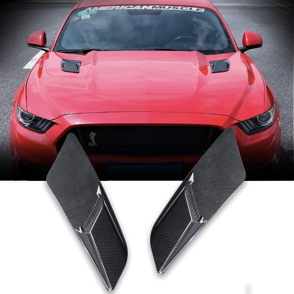 Front Bumper Winglets Fog Light Vent Canard Strip Trim Accessories for Ford Mustang 2018-2022 X87200