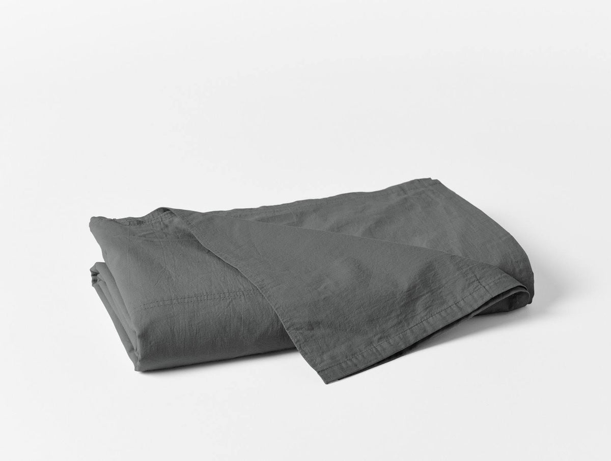 Organic Crinkled Percale Sheet Set Full Shadow X877