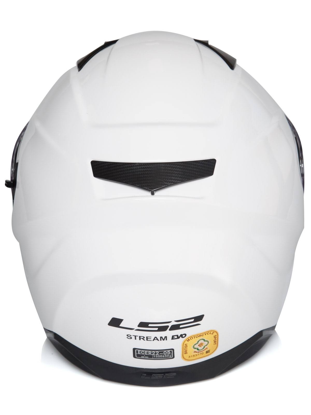 Solid White Motorcycle Helmet P224