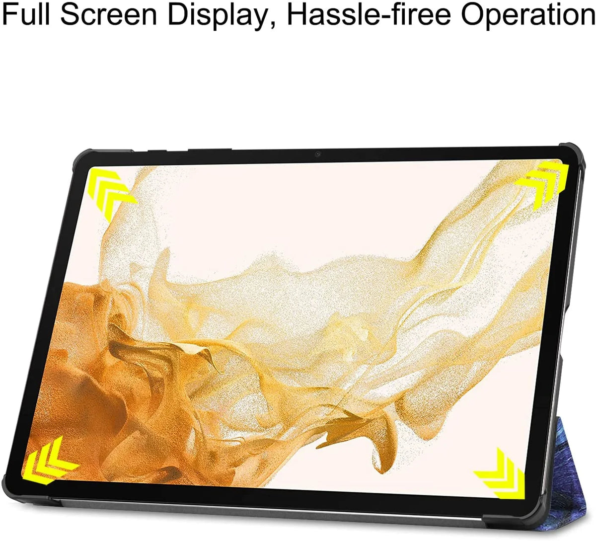 Lightweight PU Leather Tri-Fold Stand Case for Galaxy Tab S8 Ultra 14.6" N4285