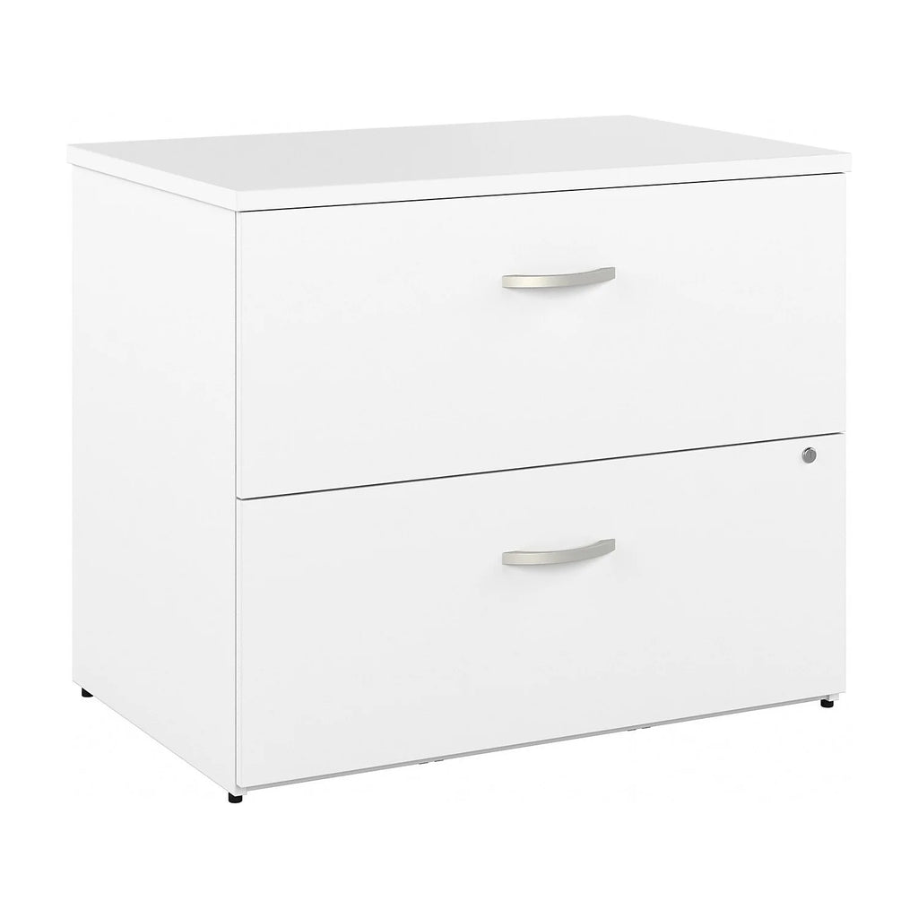 White 2 Drawer Lateral File Cabinet Z714
